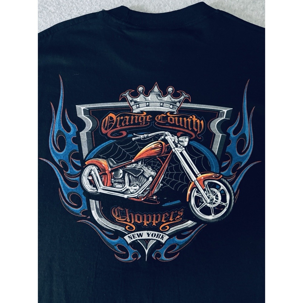 Vintage Y2K Orange County Choppers Size‎ XL Biker Motorcycle New York OCC Tshirt